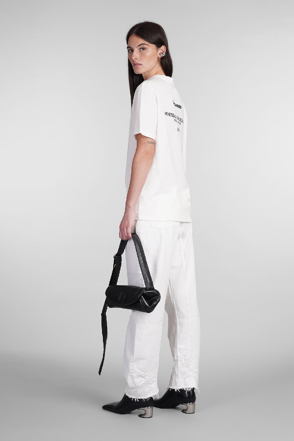 Deliberti Jil Sander T-shirt in cotone bianco cod. 404777 - Deliberti The Luxury Shopping Sconto di tempo limitato