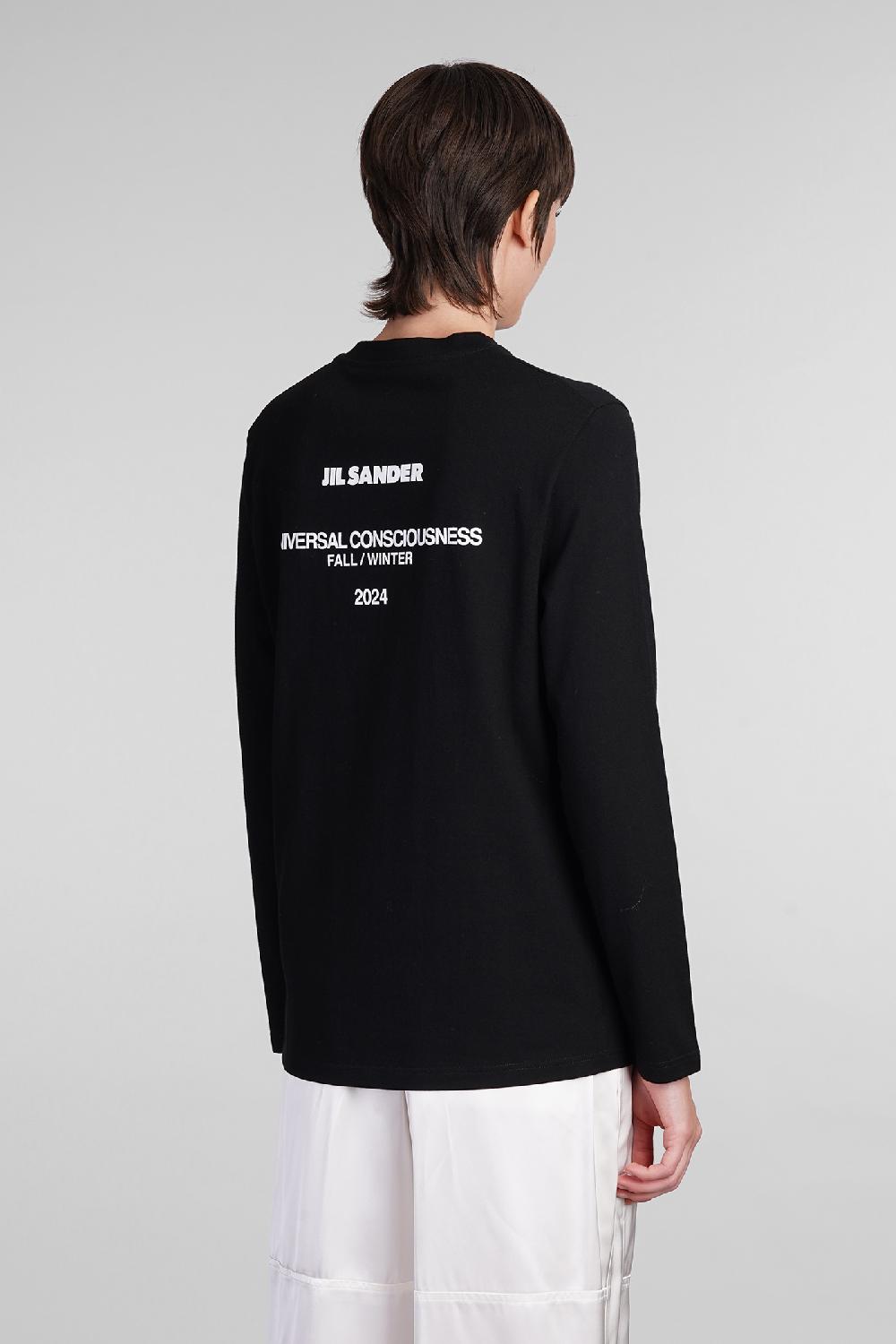 Deliberti Jil Sander T-shirt in cotone nero cod. 404778 - Deliberti The Luxury Shopping Negozio online di fabbrica