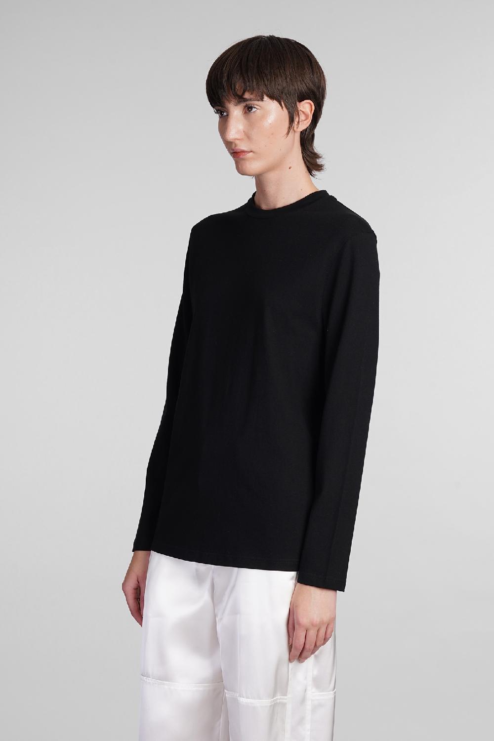Deliberti Jil Sander T-shirt in cotone nero cod. 404778 - Deliberti The Luxury Shopping Negozio online di fabbrica