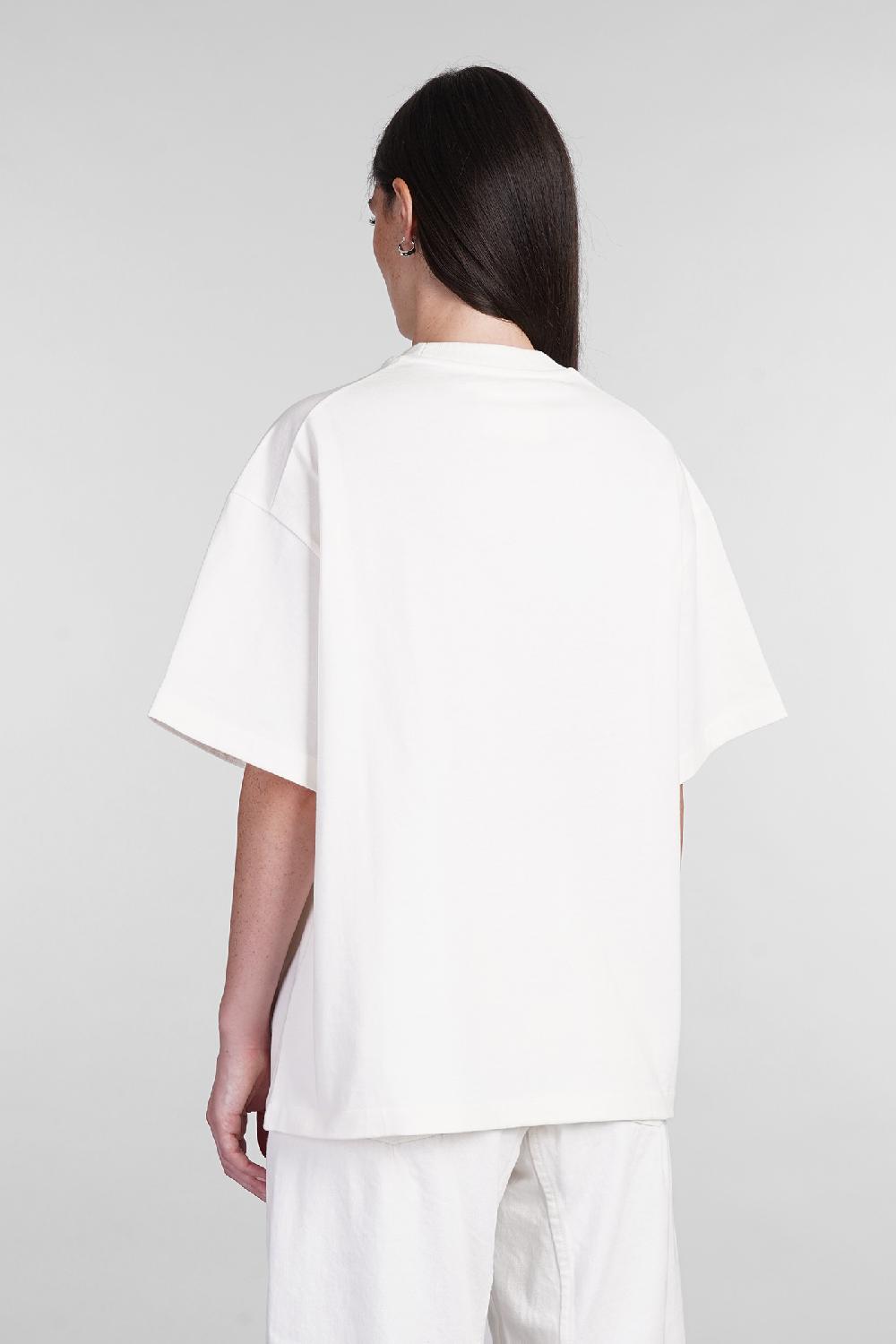 Deliberti Jil Sander T-shirt in cotone bianco cod. 404722 - Deliberti The Luxury Shopping Offerta speciale
