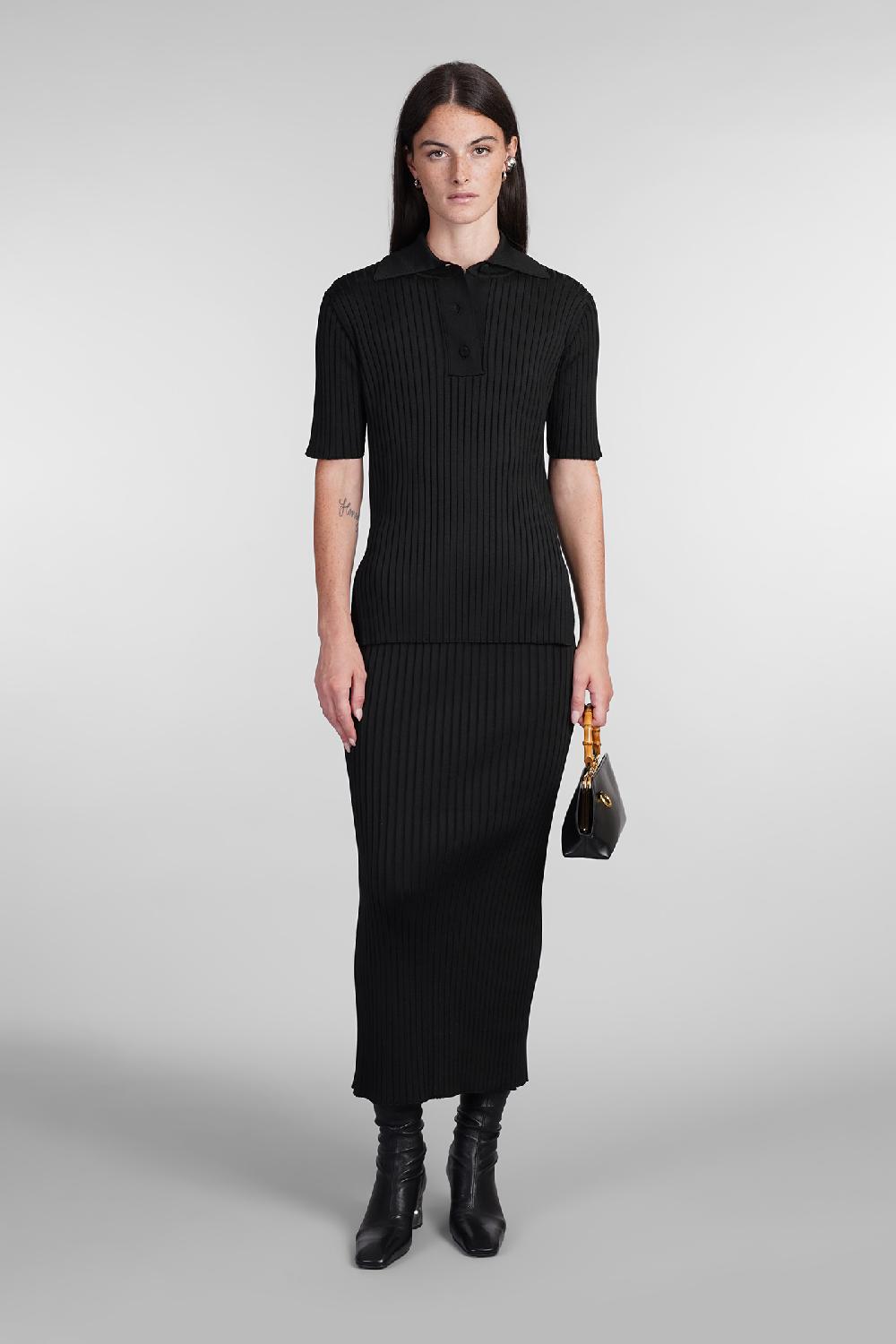 Deliberti Jil Sander Gonna in viscosa nera cod. 404783 - Deliberti The Luxury Shopping Fornitura limitata