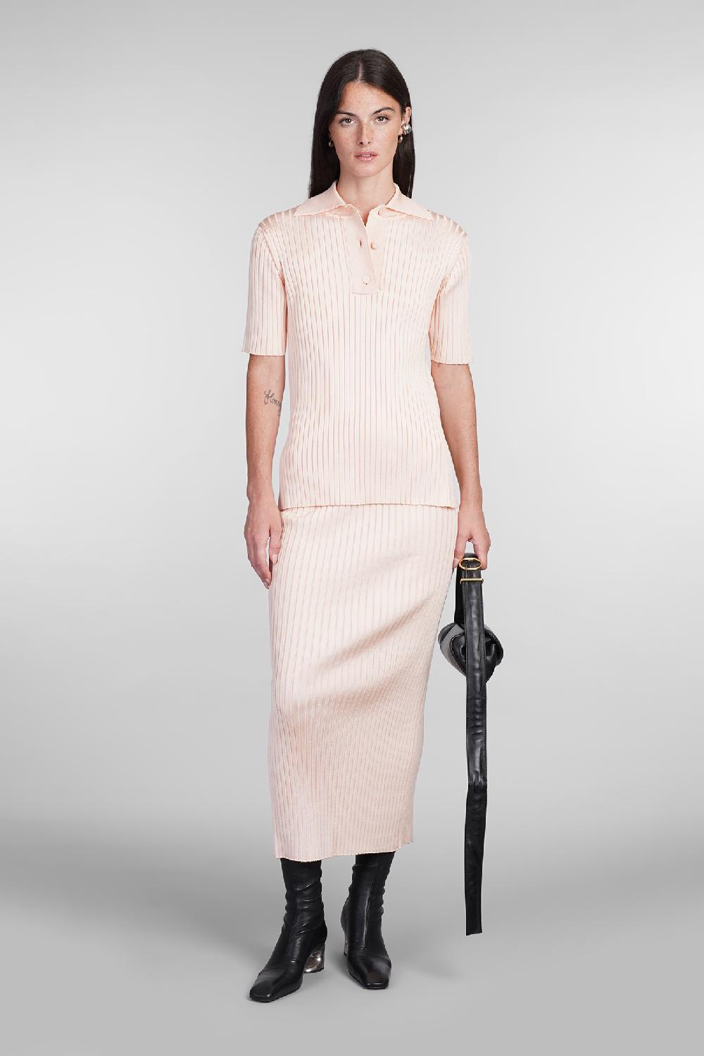 Deliberti Jil Sander Gonna in viscosa rosa cod. 404784 - Deliberti The Luxury Shopping Shopping online
