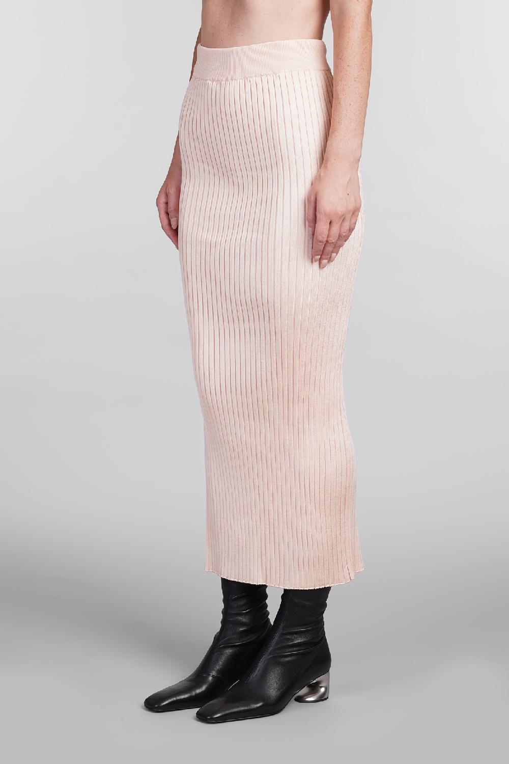 Deliberti Jil Sander Gonna in viscosa rosa cod. 404784 - Deliberti The Luxury Shopping Shopping online