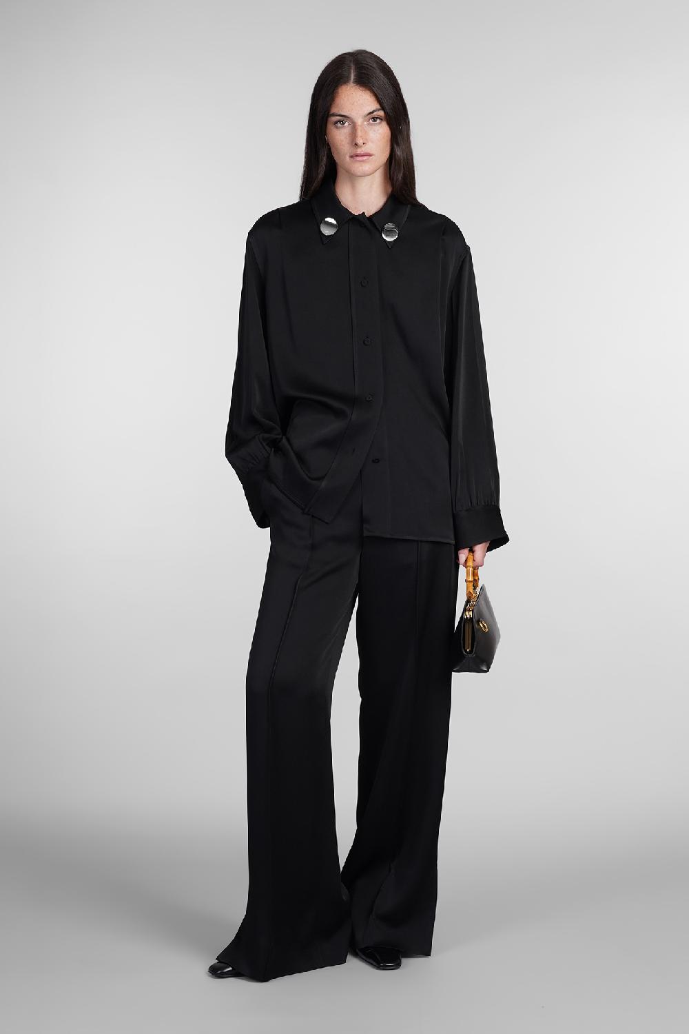 Deliberti Jil Sander Camicia in acetato nero cod. 404786 - Deliberti The Luxury Shopping Vendite stagionali