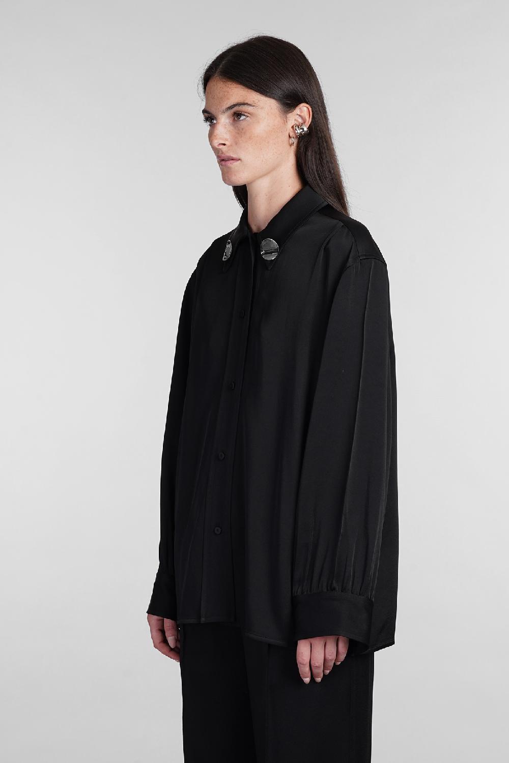 Deliberti Jil Sander Camicia in acetato nero cod. 404786 - Deliberti The Luxury Shopping Vendite stagionali