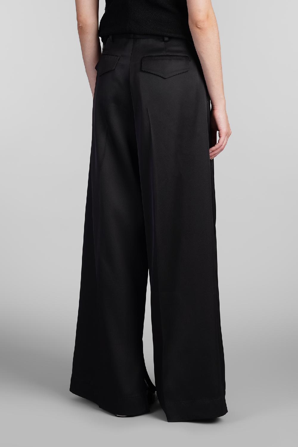 Deliberti Jil Sander Pantalone in seta nera cod. 409386 - Deliberti The Luxury Shopping Black Friday