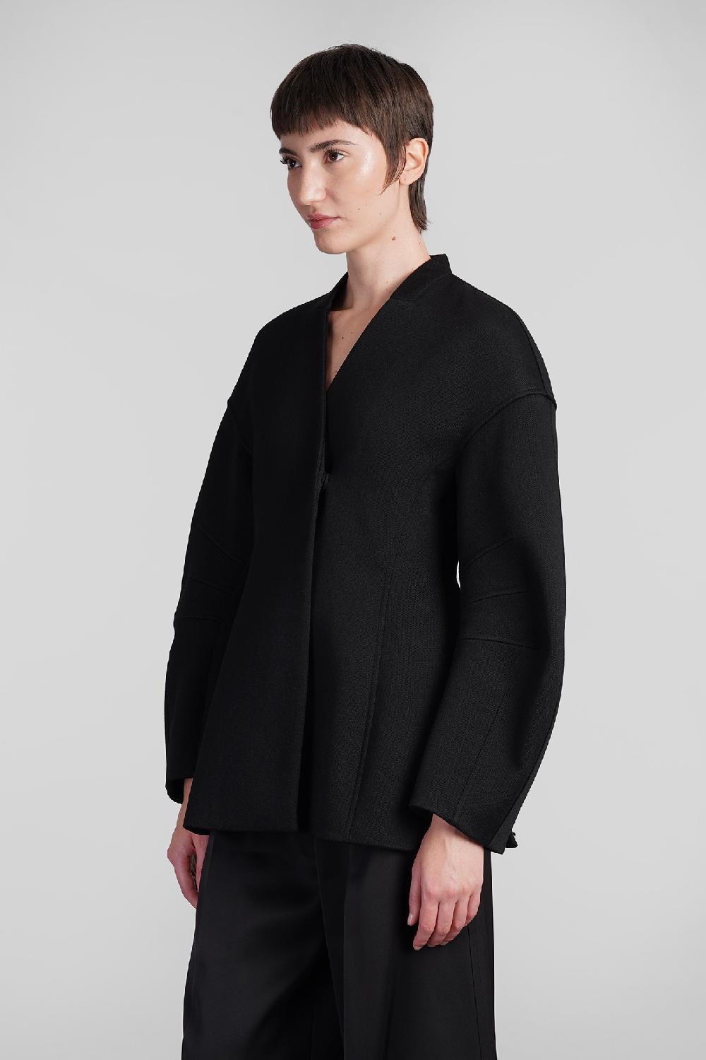 Deliberti Jil Sander Giacca casual in lana nera cod. 409651 - Deliberti The Luxury Shopping Offerta natalizia