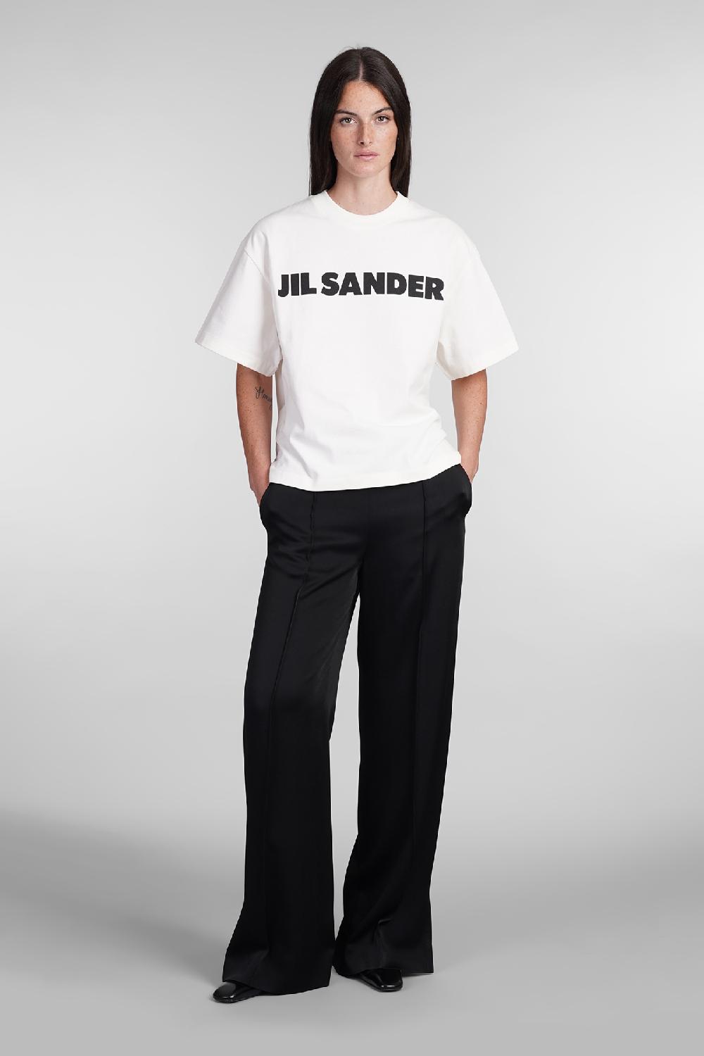 Deliberti Jil Sander T-shirt in cotone bianco cod. 404788 - Deliberti The Luxury Shopping Offerta Pasqua
