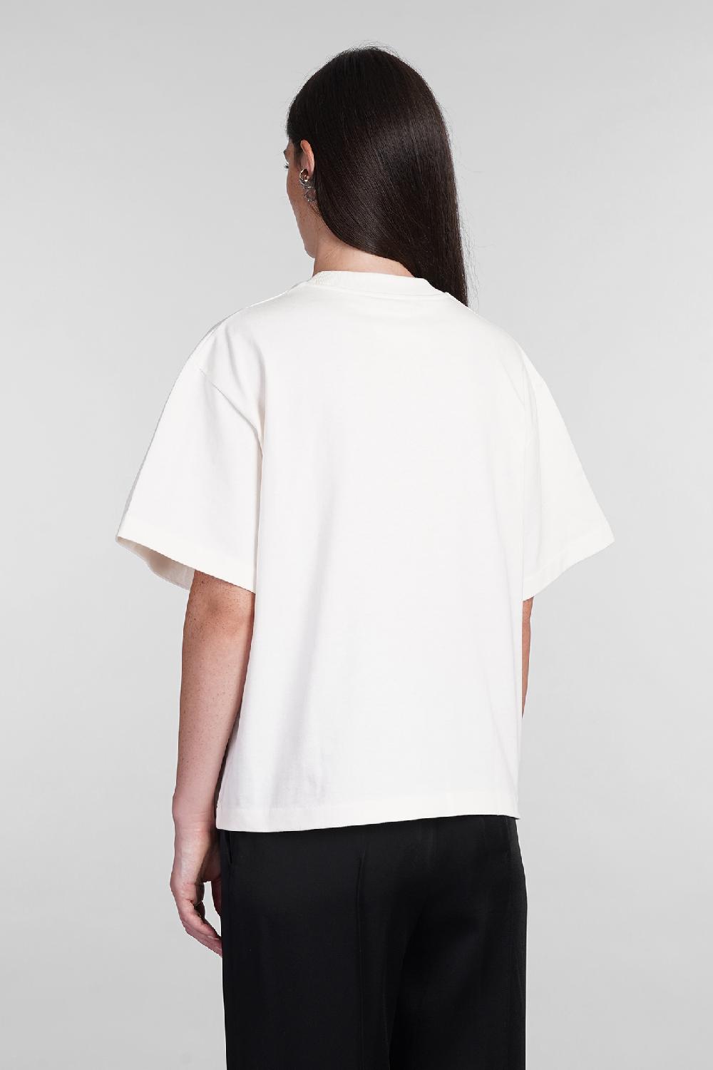 Deliberti Jil Sander T-shirt in cotone bianco cod. 404788 - Deliberti The Luxury Shopping Offerta Pasqua