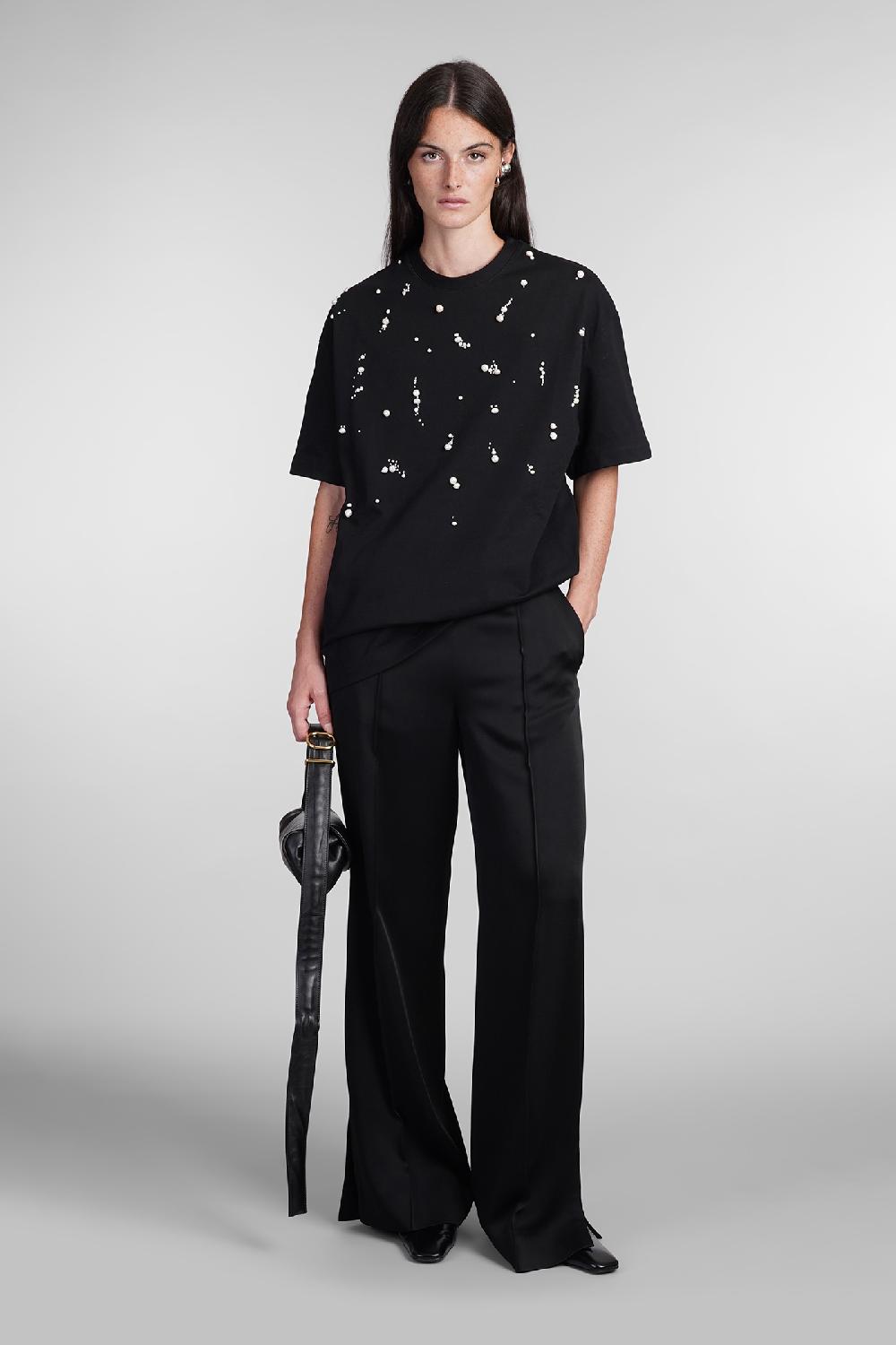 Deliberti Jil Sander T-shirt in cotone nero cod. 404790 - Deliberti The Luxury Shopping Offerta San Valentino