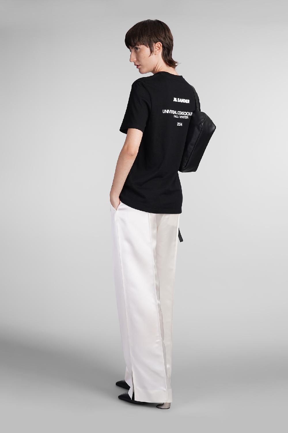 Deliberti Jil Sander T-shirt in cotone nero cod. 404791 - Deliberti The Luxury Shopping Offerta Anniversario