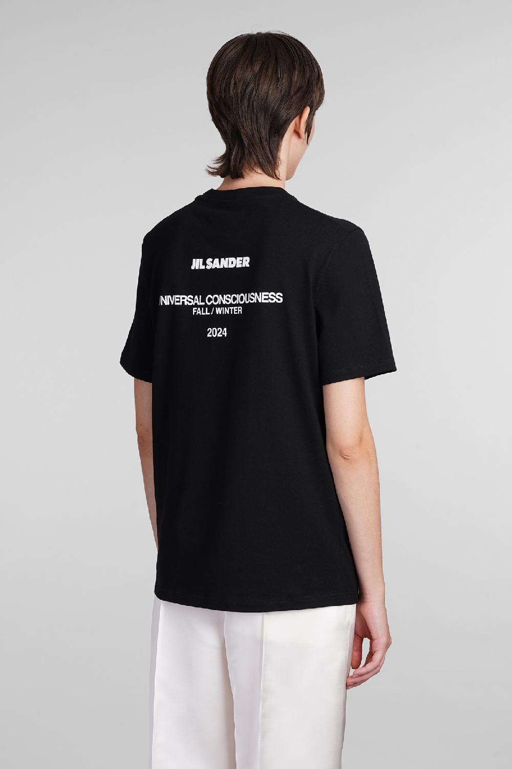 Deliberti Jil Sander T-shirt in cotone nero cod. 404791 - Deliberti The Luxury Shopping Offerta Anniversario