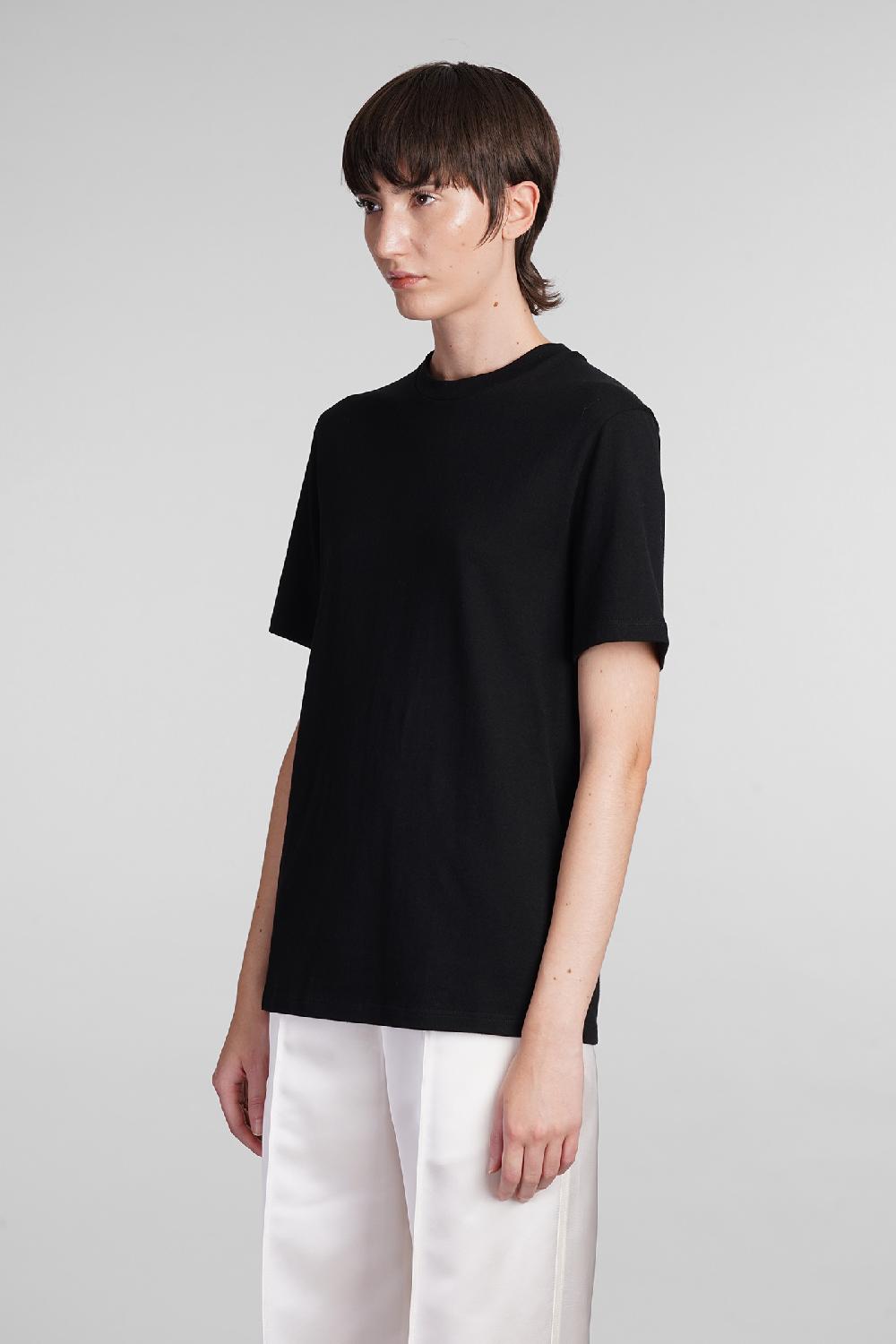 Deliberti Jil Sander T-shirt in cotone nero cod. 404791 - Deliberti The Luxury Shopping Offerta Anniversario
