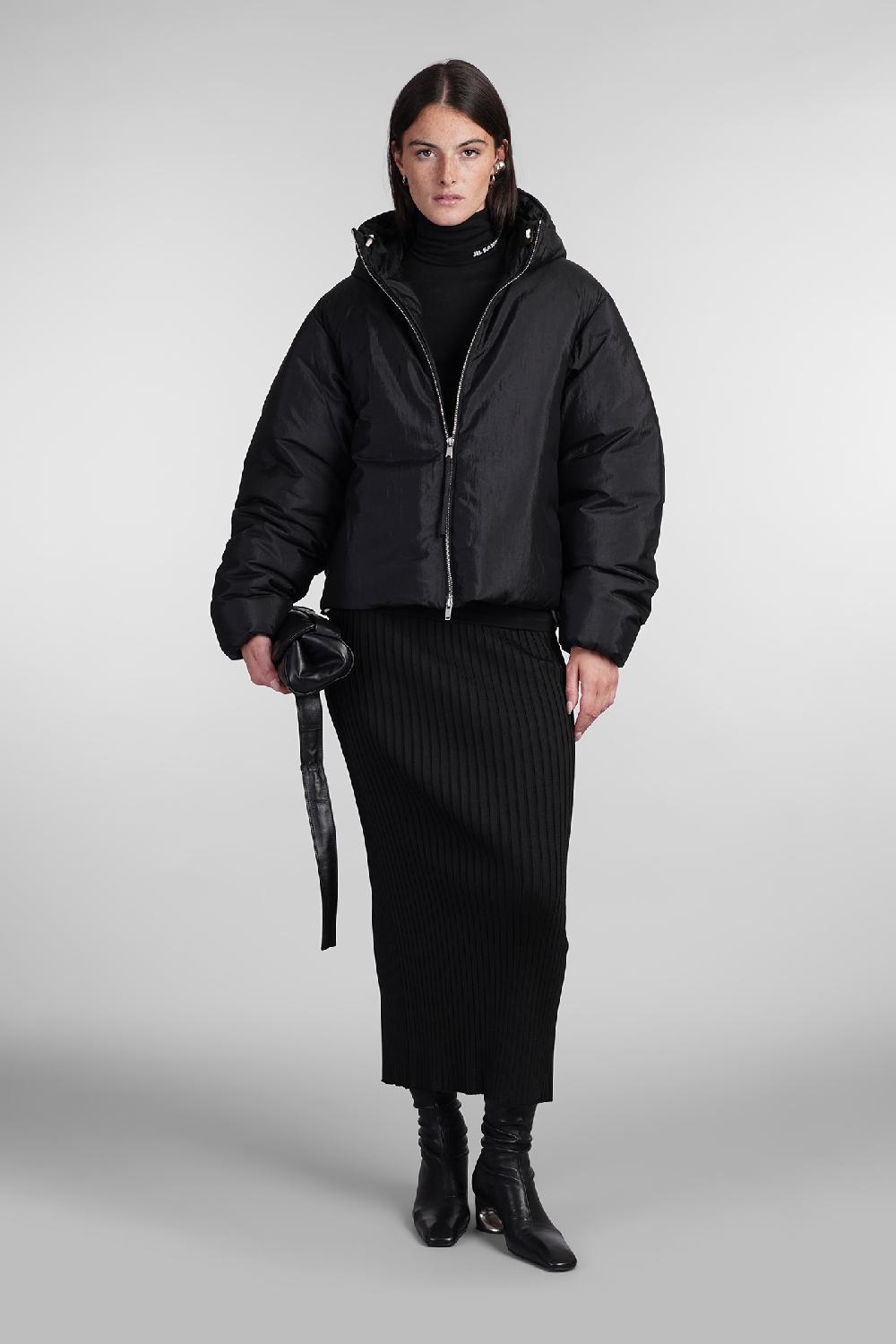 Deliberti Jil Sander Piumino in poliammide nera cod. 404792 - Deliberti The Luxury Shopping Smaltimento dello stoccaggio