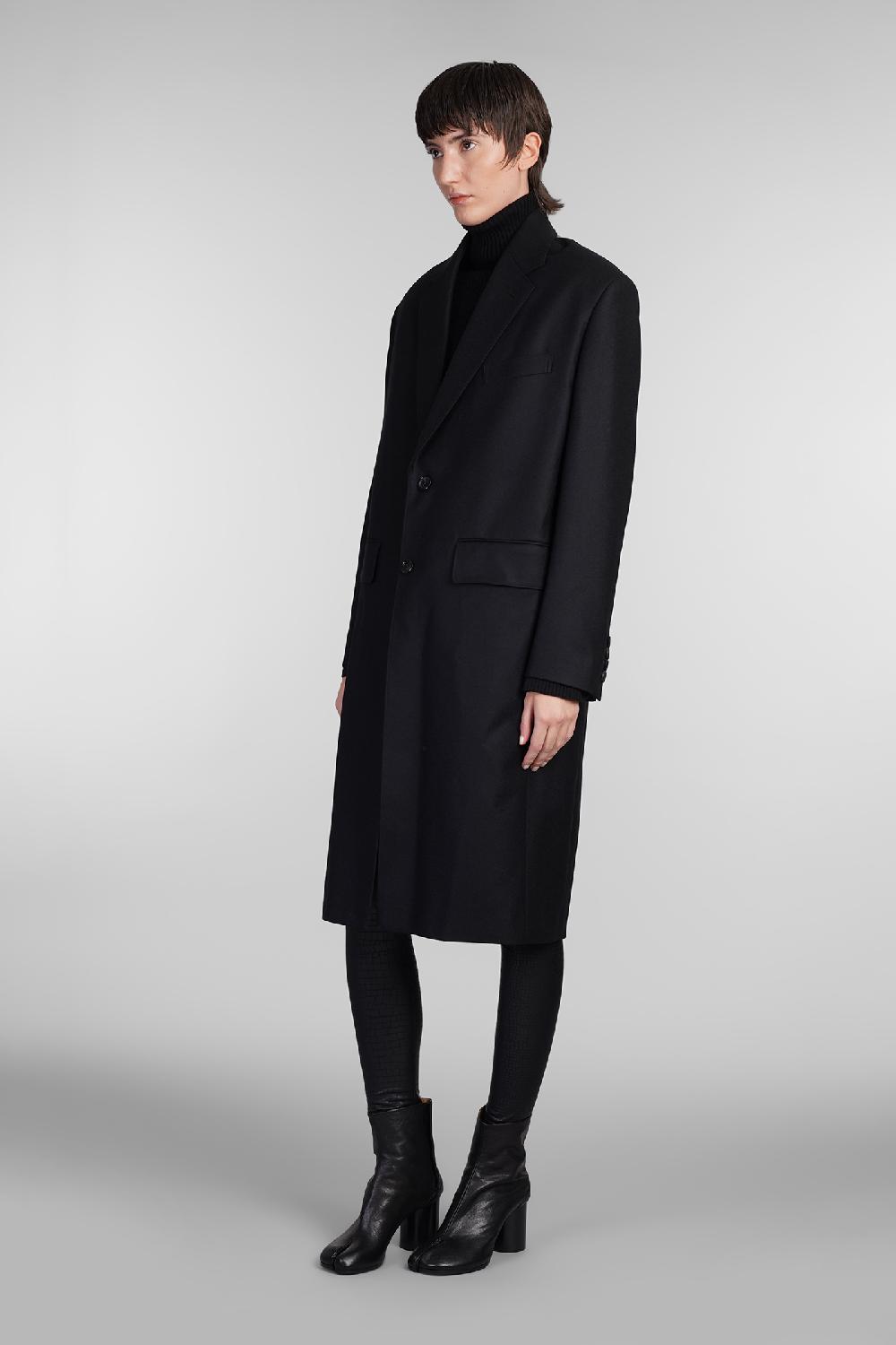Deliberti Junya watanabe Cappotto in lana nera cod. 407130 - Deliberti The Luxury Shopping Grandi sconti