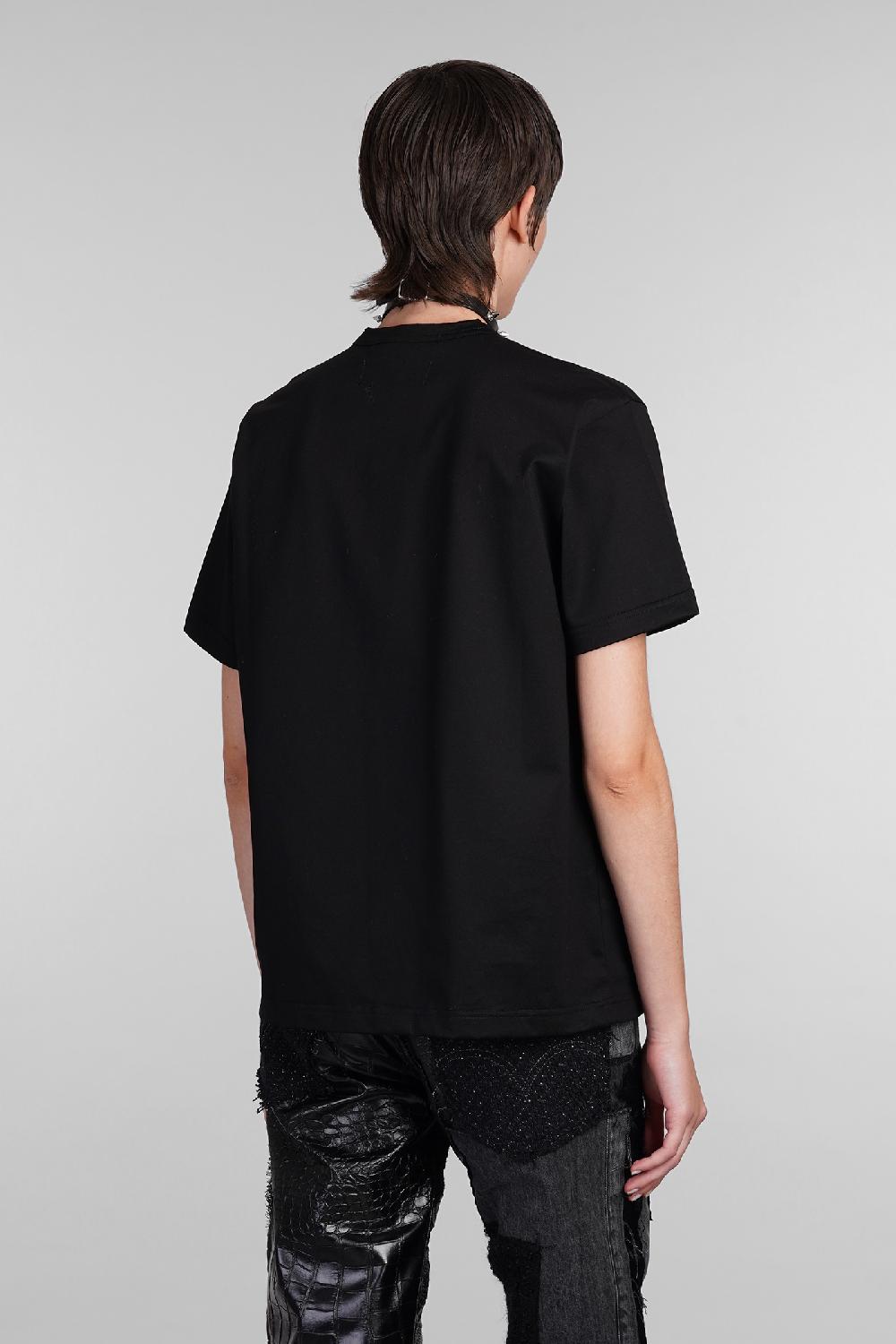 Deliberti Junya watanabe T-shirt in cotone nero cod. 406919 - Deliberti The Luxury Shopping Enormi risparmi