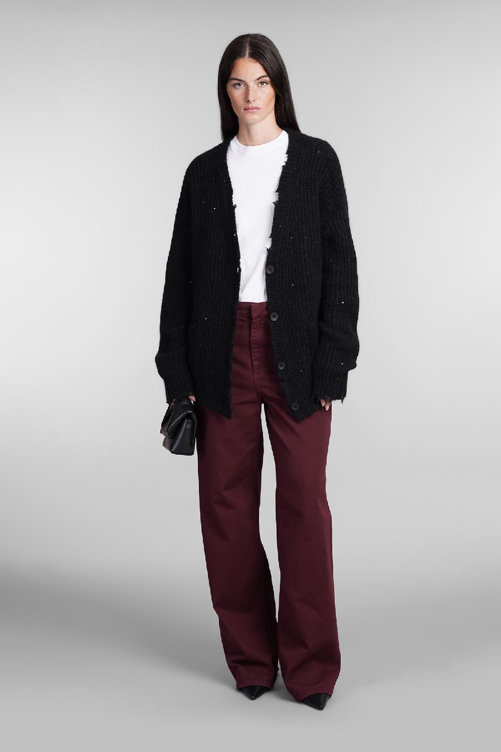 Deliberti Laneus Cardigan in lana nera cod. 404474 - Deliberti The Luxury Shopping Sconti VIP
