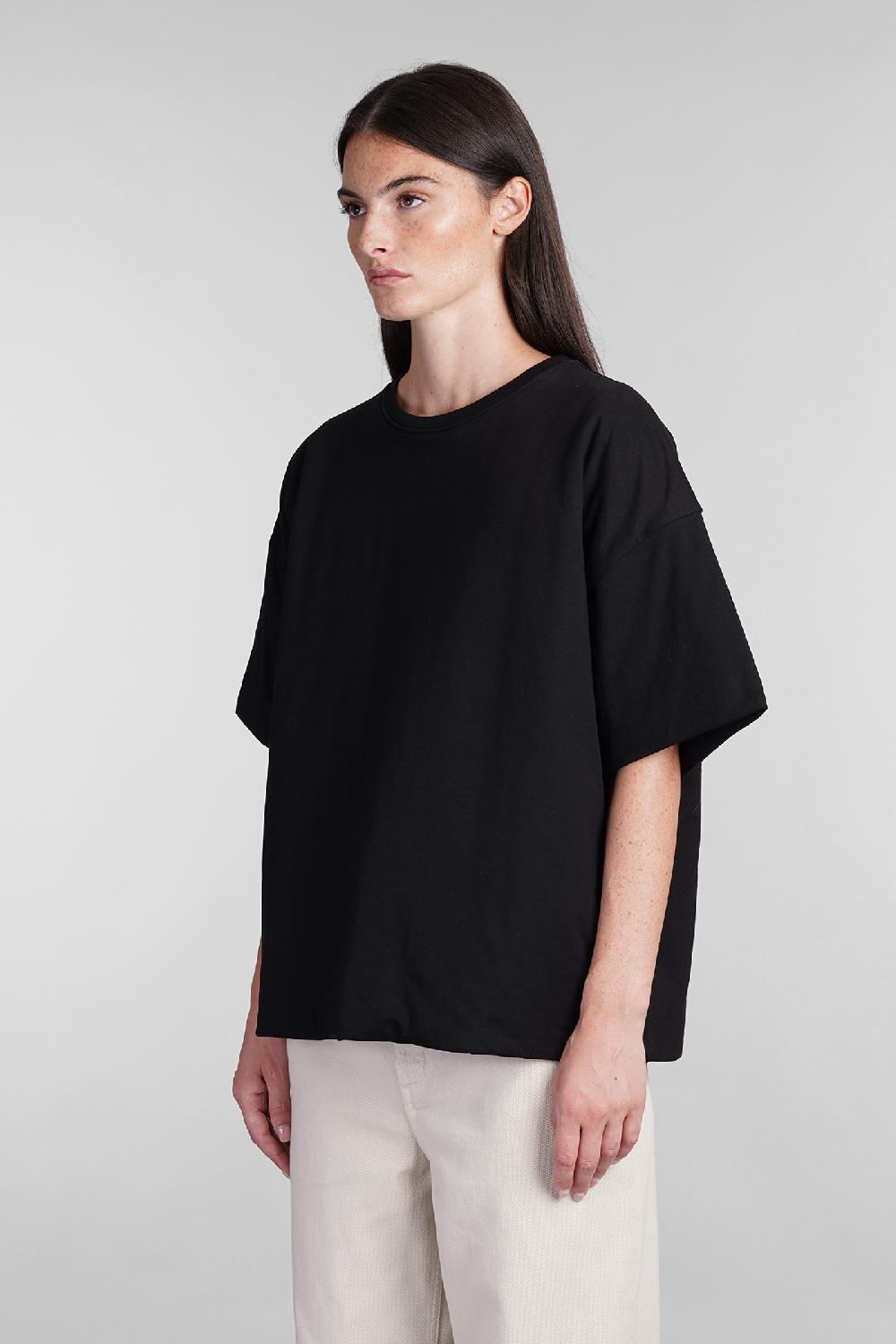 Deliberti Laneus T-shirt in cotone nero cod. 404478 - Deliberti The Luxury Shopping Ritorno libero