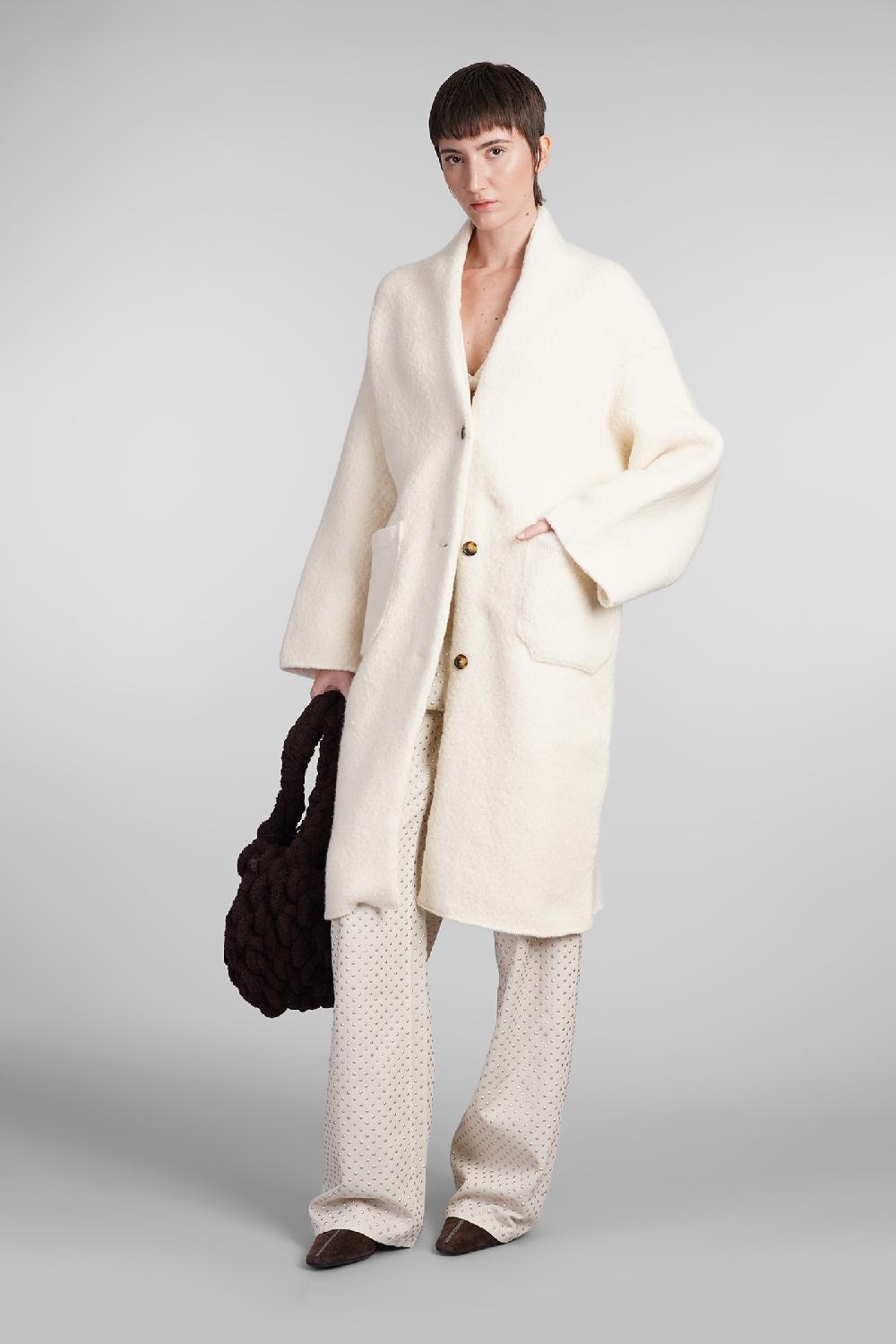 Deliberti Laneus Cappotto in lana beige cod. 407320 - Deliberti The Luxury Shopping Ultimi tre giorni