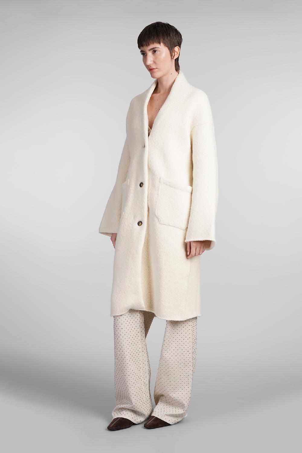 Deliberti Laneus Cappotto in lana beige cod. 407320 - Deliberti The Luxury Shopping Ultimi tre giorni