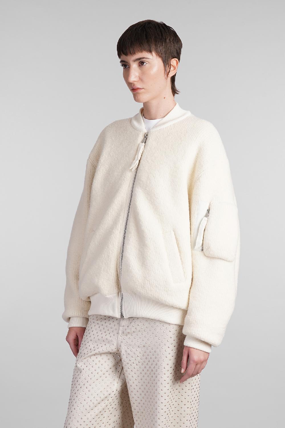 Deliberti Laneus Bomber in lana beige cod. 407324 - Deliberti The Luxury Shopping Ultimo giorno