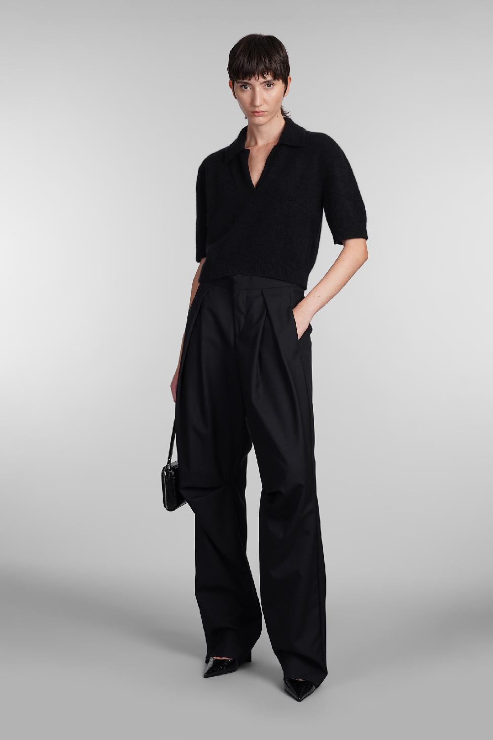 Deliberti Laneus Polo in cashmere nera cod. 407325 - Deliberti The Luxury Shopping Promozione temporanea