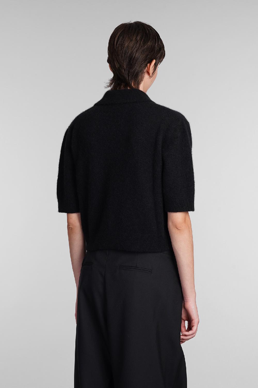 Deliberti Laneus Polo in cashmere nera cod. 407325 - Deliberti The Luxury Shopping Promozione temporanea
