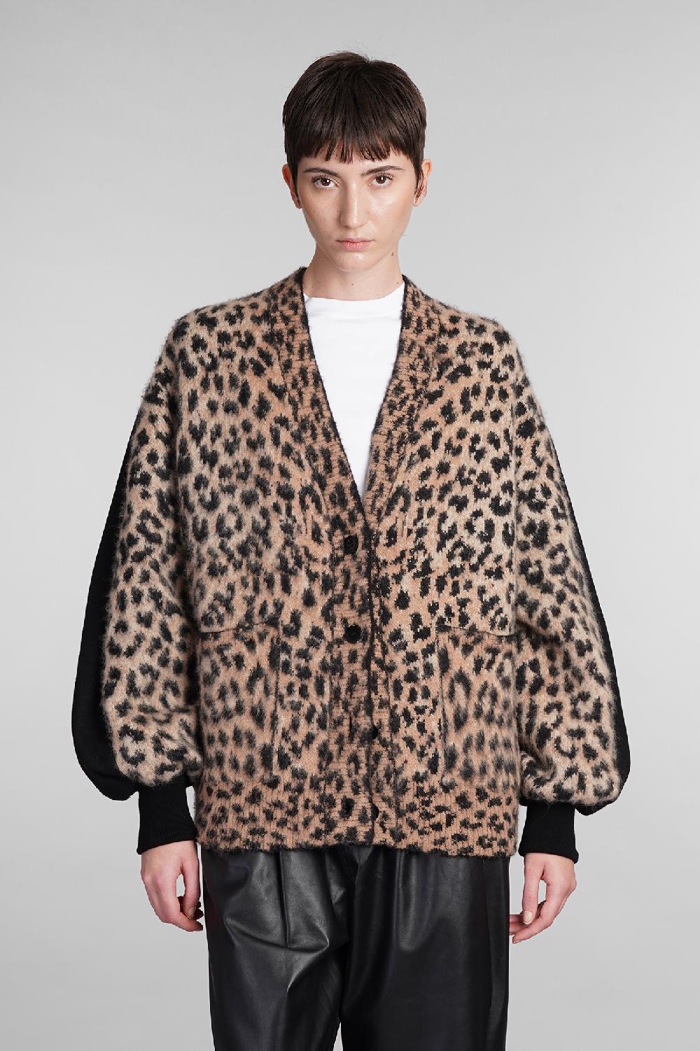 Deliberti Laneus Cardigan in poliammide animalier cod. 409122 - Deliberti The Luxury Shopping Fino al 60% di sconto