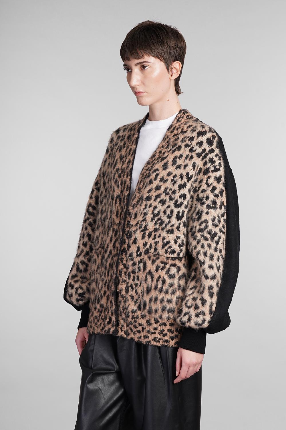 Deliberti Laneus Cardigan in poliammide animalier cod. 409122 - Deliberti The Luxury Shopping Fino al 60% di sconto