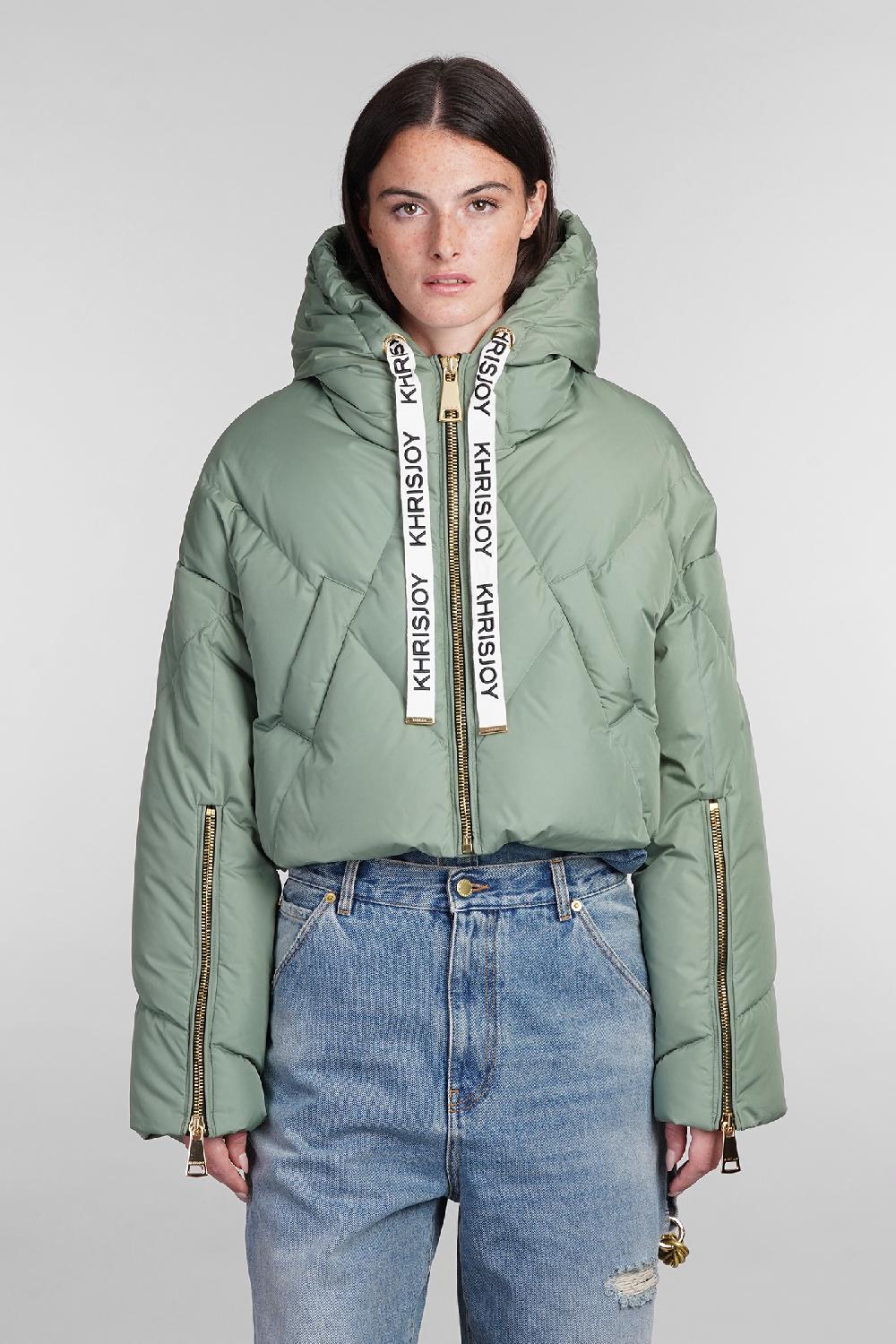 Deliberti Khrisjoy Piumino in poliestere verde cod. 402840 - Deliberti The Luxury Shopping Solo un giorno rimasto
