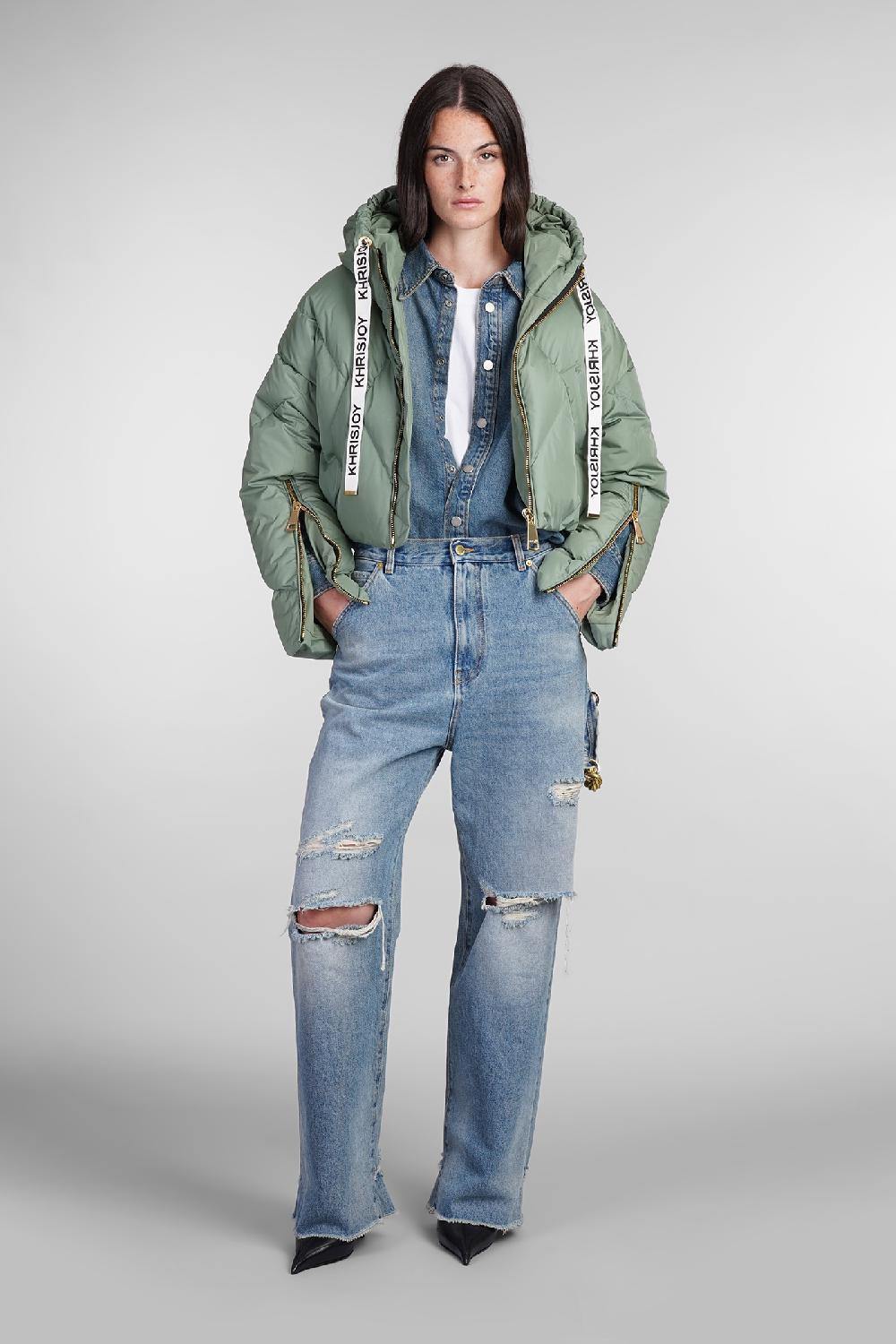 Deliberti Khrisjoy Piumino in poliestere verde cod. 402840 - Deliberti The Luxury Shopping Solo un giorno rimasto