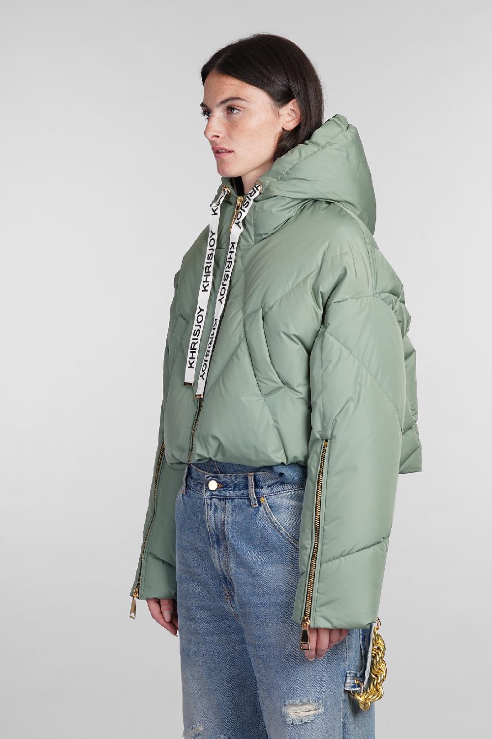 Deliberti Khrisjoy Piumino in poliestere verde cod. 402840 - Deliberti The Luxury Shopping Solo un giorno rimasto