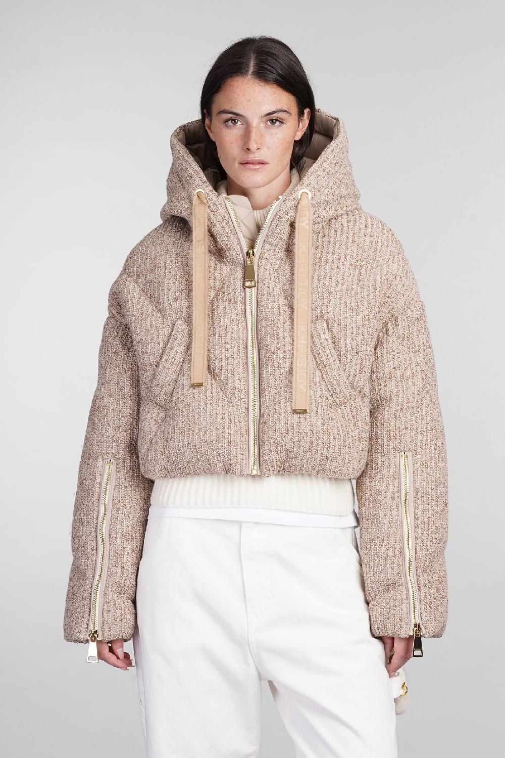 Deliberti Khrisjoy Piumino in poliestere beige cod. 402841 - Deliberti The Luxury Shopping Super sconto