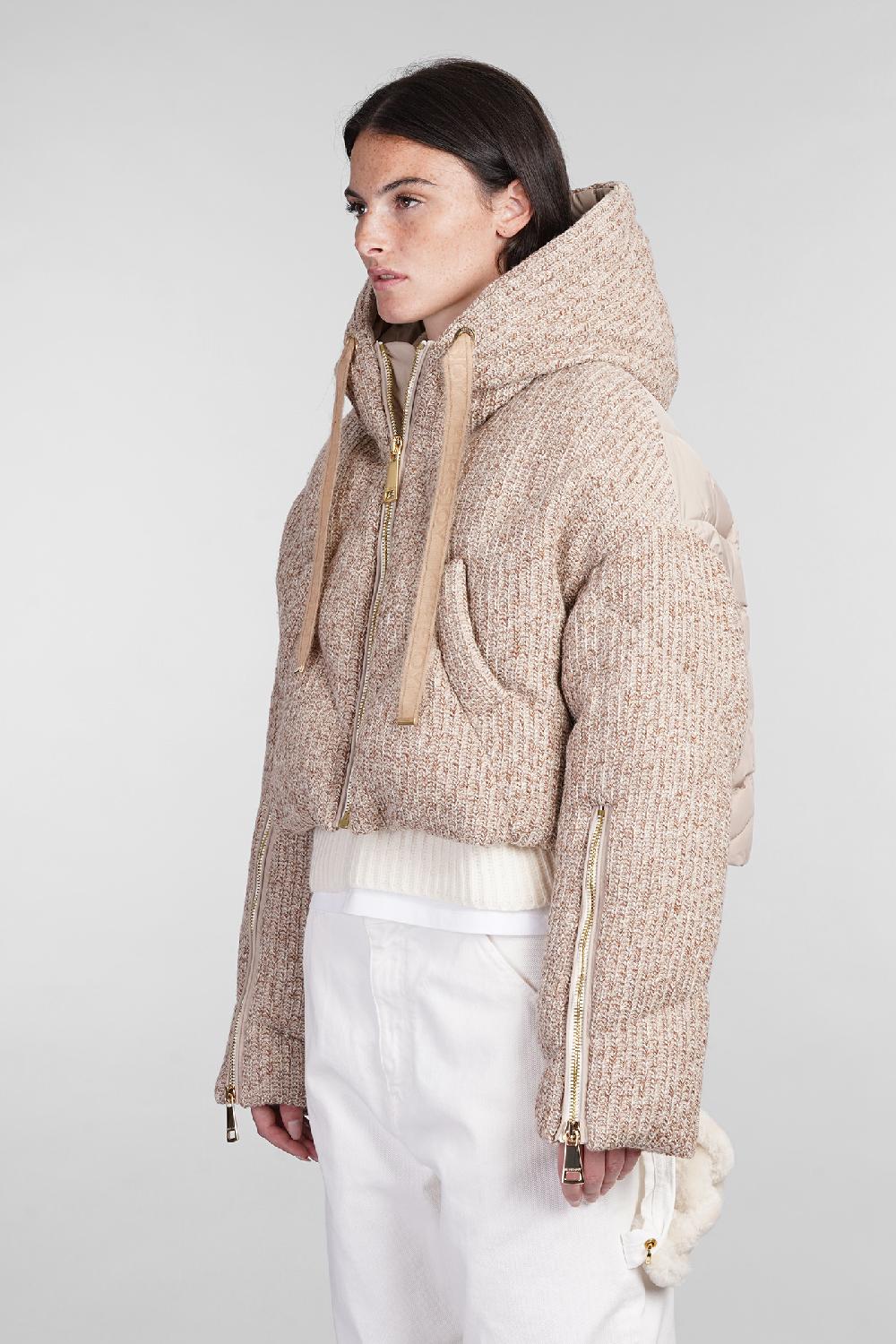 Deliberti Khrisjoy Piumino in poliestere beige cod. 402841 - Deliberti The Luxury Shopping Super sconto