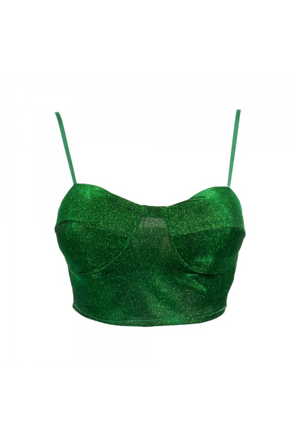 U R Ink LA LAJAS 124W3F2 TOP e BODY VERDE Sottocosto
