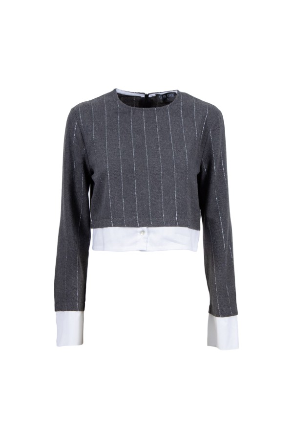 U R Ink MOA 234W42X CAMICIE e BLUSE GRIGIO Fino Al -60%