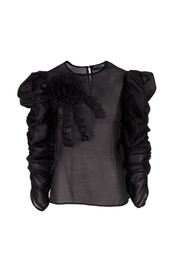 U R Ink LA SAVINA 234W4D6 CAMICIE e BLUSE NERO Offerta