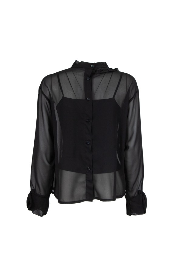 U R Ink LAS HERAS 234W4D6 CAMICIE e BLUSE NERO Italy
