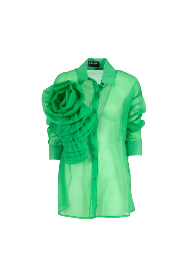 U R Ink EIVISSA 254W4F2 CAMICIE e BLUSE VERDE Consegna Veloce