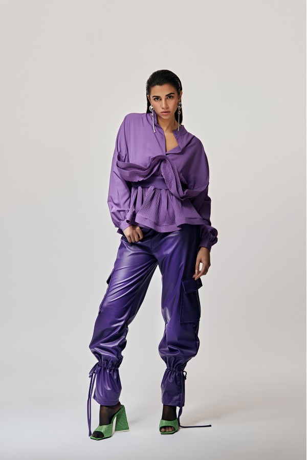 U R Ink NORMAN 244W4F8 PANTALONI VIOLA