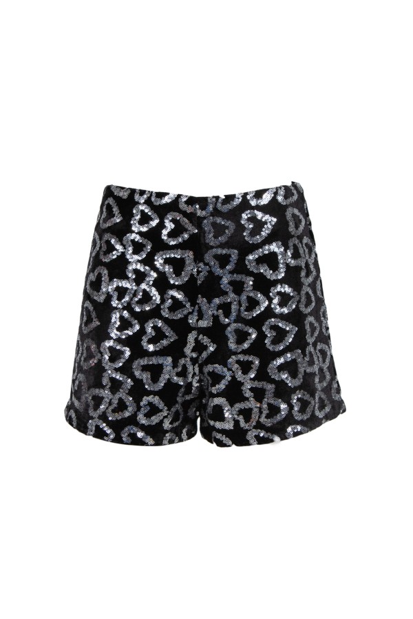U R Ink BETLEM 094W432 SHORTS NERO-ARGENTO Nuovo