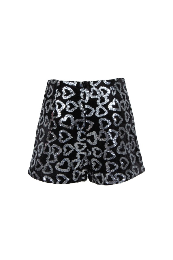 U R Ink BETLEM 094W432 SHORTS NERO-ARGENTO Nuovo