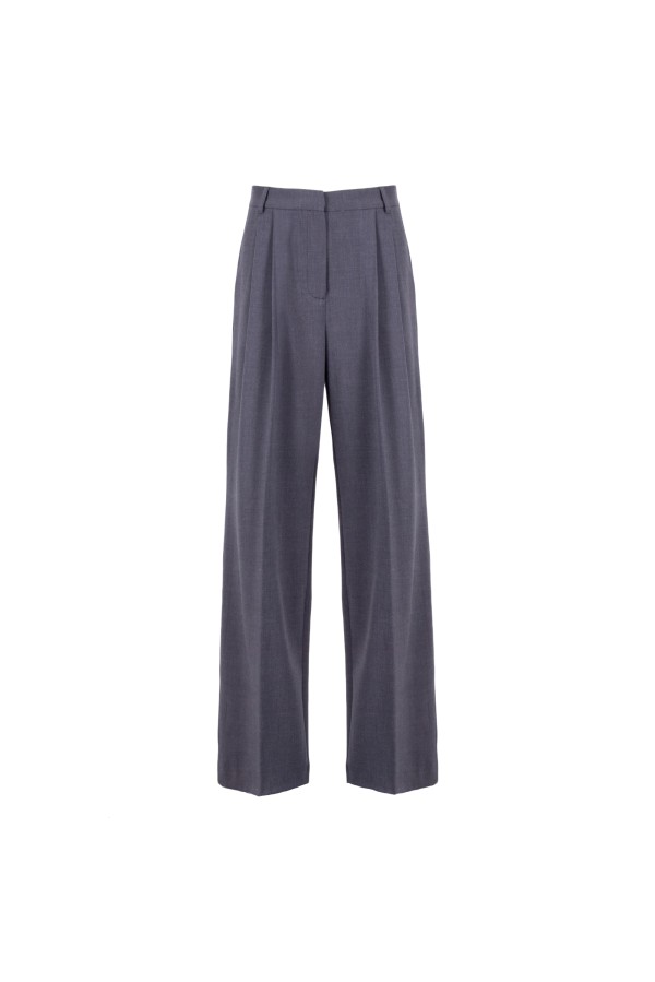 U R Ink BAZA 244W44A PANTALONI GRIGIO Spedizione Gratuita