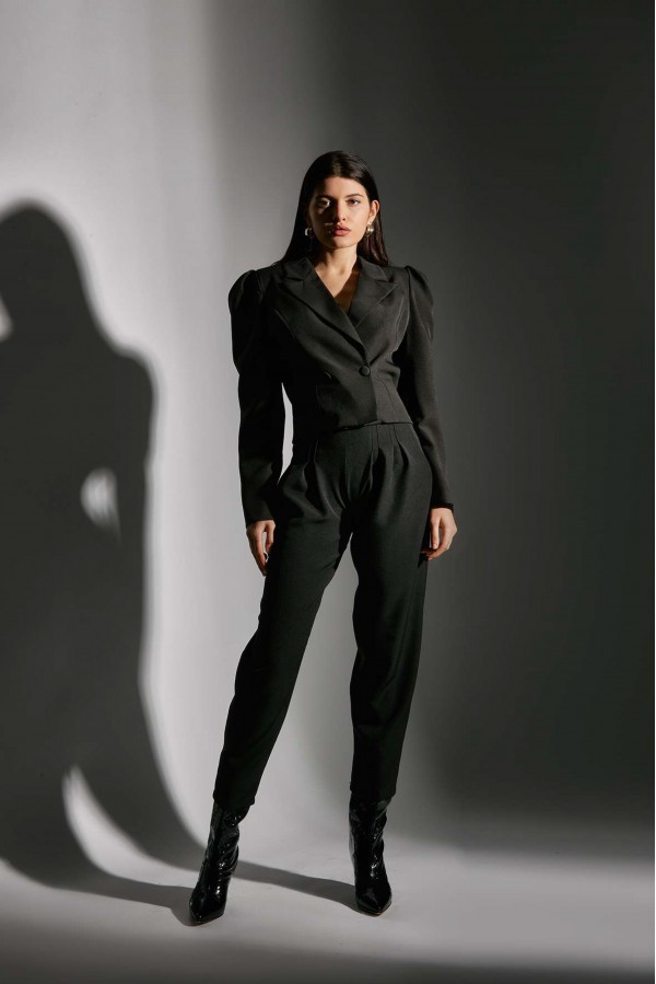 U R Ink MELANIA054W1A4 PANTALONI BLACK Fino Al -60%