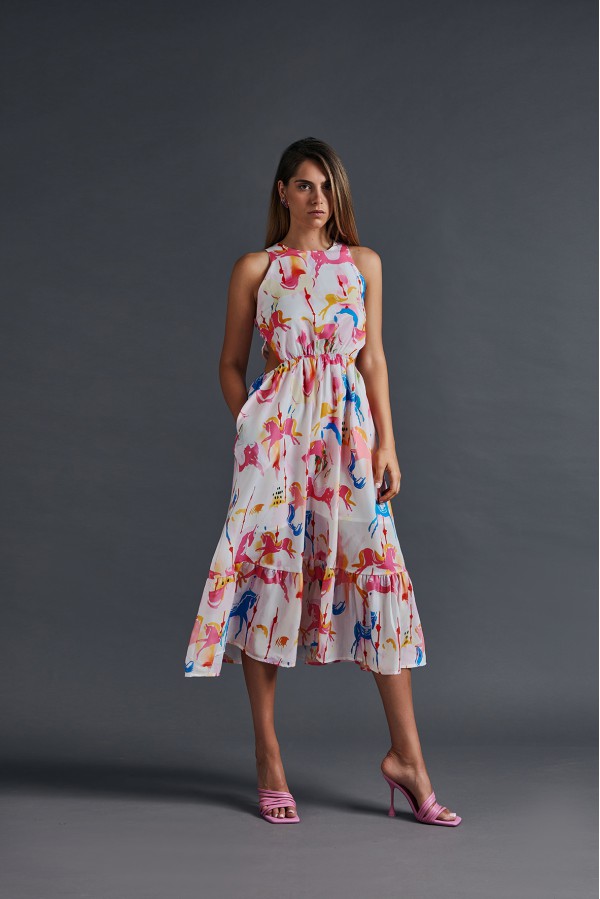 U R Ink LA PAZ 114S3U6ABITI BIANCO-ROSA-BLU 2025