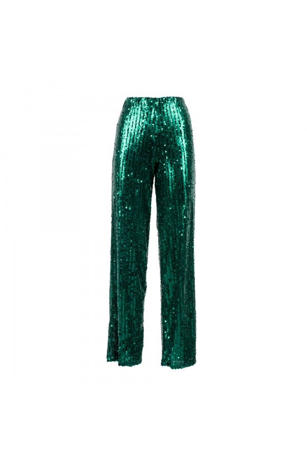 U R Ink ALTE 244W3F2 PANTALONI VERDE Consegna Veloce