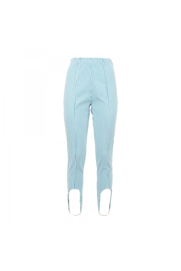 U R Ink MACAS514S3V9 PANTALONI BIANCO-CELESTE Online