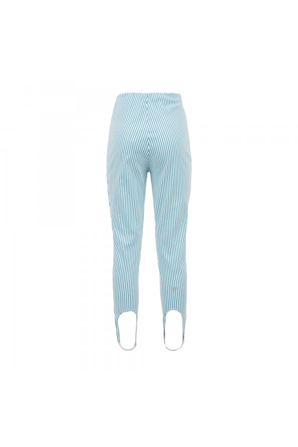 U R Ink MACAS514S3V9 PANTALONI BIANCO-CELESTE Online