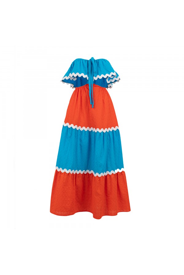 U R Ink SAN MIGUEL 114S38F ABITI AZZURRO/ARANCIO In Saldo