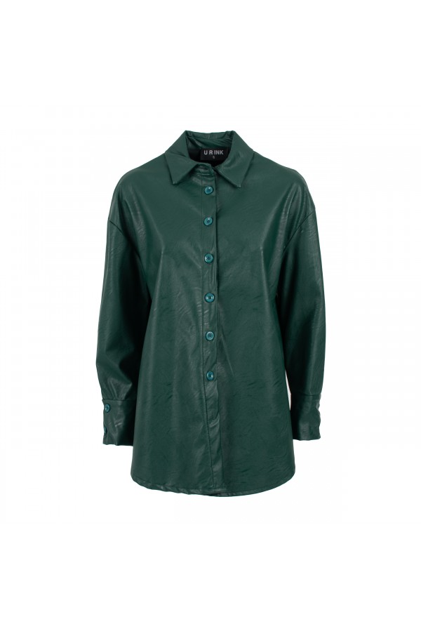 U R Ink SIMONA044W1A8 CAMICIE e BLUSE GREEN In Linea